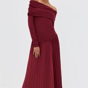 Lioness Field of Dreams Maxi dress- Burgundy